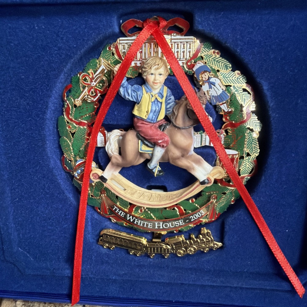 White House Historical Association Christmas 2003 Ornament with Original Box